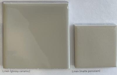 Color: Linen (Glossy Ceramic; Matte Porcelain)