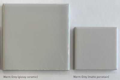 Color: Warm Grey (Glossy Ceramic; Matte Porcelain)